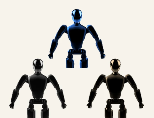 Los tres robots de Triplex, uno por cada hermano